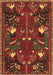 Machine Washable Persian Brown Traditional Rug, wshtr1155brn