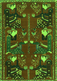 Persian Green Traditional Rug, tr1155grn