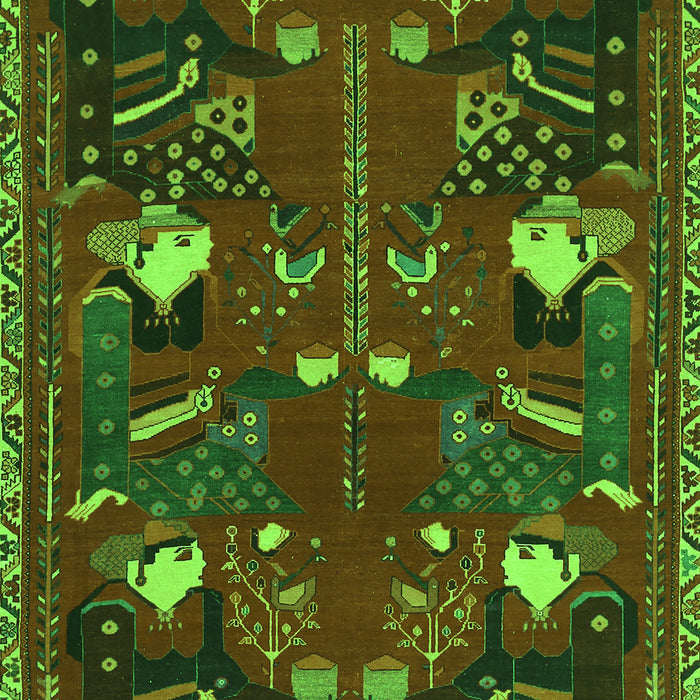 Persian Green Traditional Rug, tr1155grn