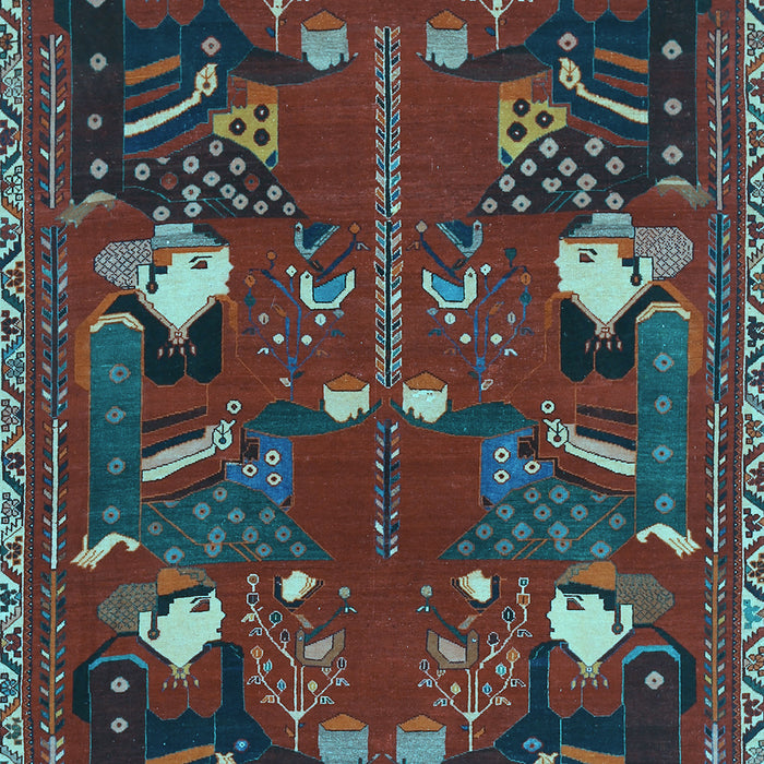 Persian Light Blue Traditional Rug, tr1155lblu