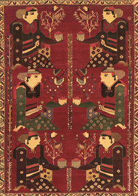 Persian Brown Traditional Rug, tr1155brn