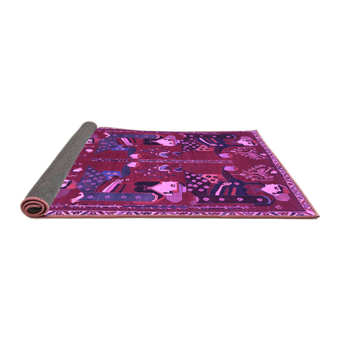 Sideview of Persian Purple Traditional Rug, tr1155pur