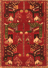 Persian Orange Traditional Rug, tr1155org