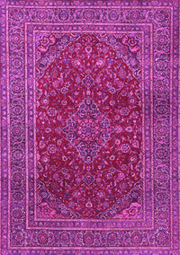 Medallion Pink Traditional Rug, tr1156pnk