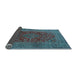 Sideview of Medallion Light Blue Traditional Rug, tr1156lblu