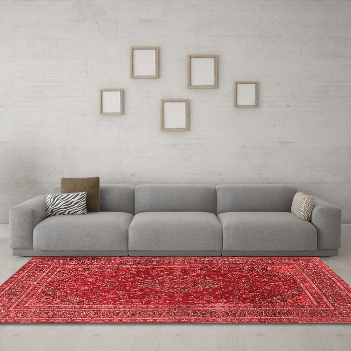 Traditional Red Washable Rugs