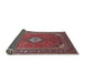 Sideview of Traditional Pink Medallion Rug, tr1157