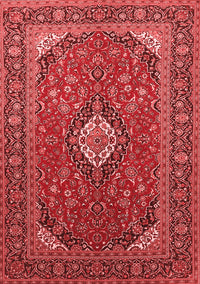 Medallion Red Traditional Rug, tr1157red