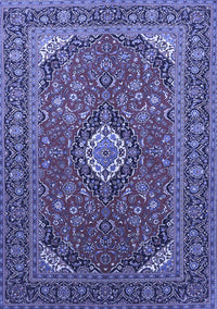 Medallion Blue Traditional Rug, tr1157blu