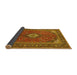 Sideview of Medallion Yellow Traditional Rug, tr1157yw