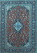 Medallion Light Blue Traditional Rug, tr1157lblu