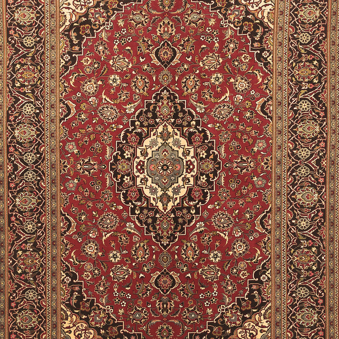 Medallion Brown Traditional Rug, tr1157brn