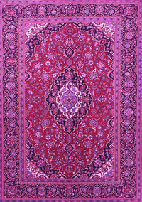 Medallion Pink Traditional Rug, tr1157pnk