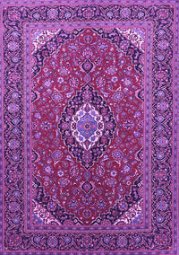 Medallion Purple Traditional Rug, tr1157pur