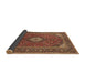 Sideview of Medallion Brown Traditional Rug, tr1157brn