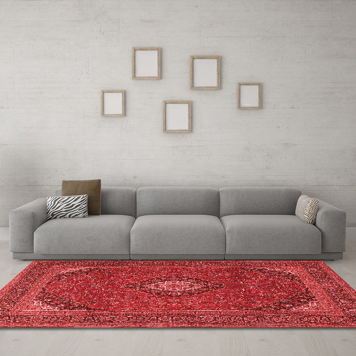 Traditional Red Washable Rugs