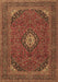 Medallion Brown Traditional Rug, tr1158brn