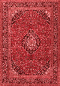 Medallion Red Traditional Rug, tr1158red