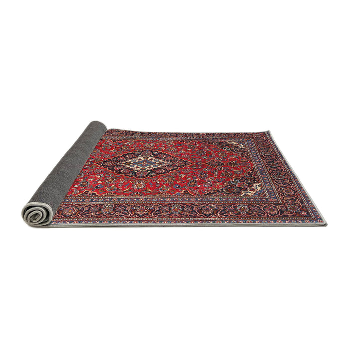 Sideview of Traditional Rose Purple Medallion Rug, tr1159