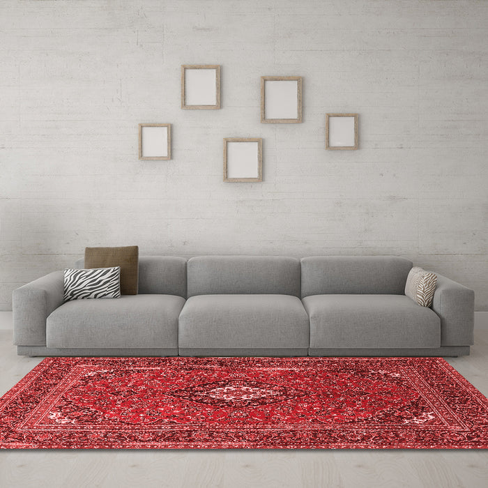 Traditional Red Washable Rugs
