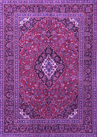 Medallion Purple Traditional Rug, tr1159pur