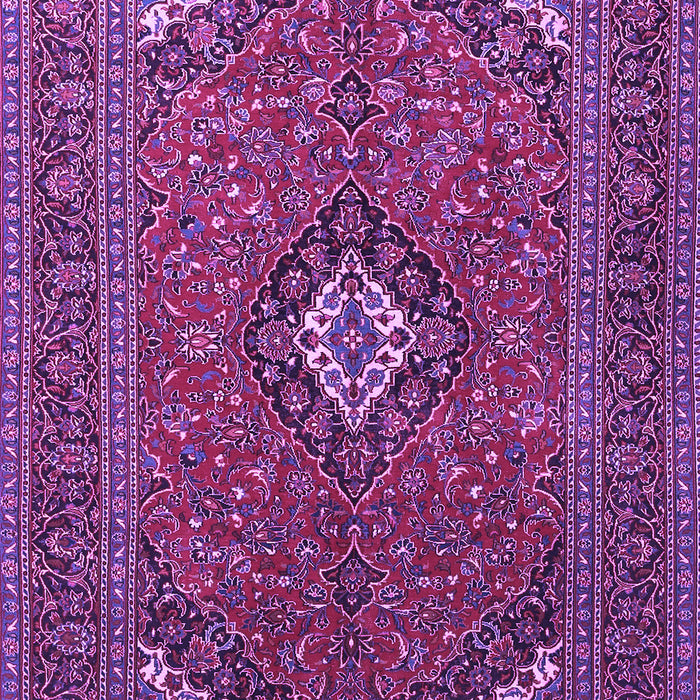 Medallion Purple Traditional Rug, tr1159pur