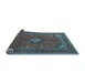 Sideview of Medallion Light Blue Traditional Rug, tr1159lblu