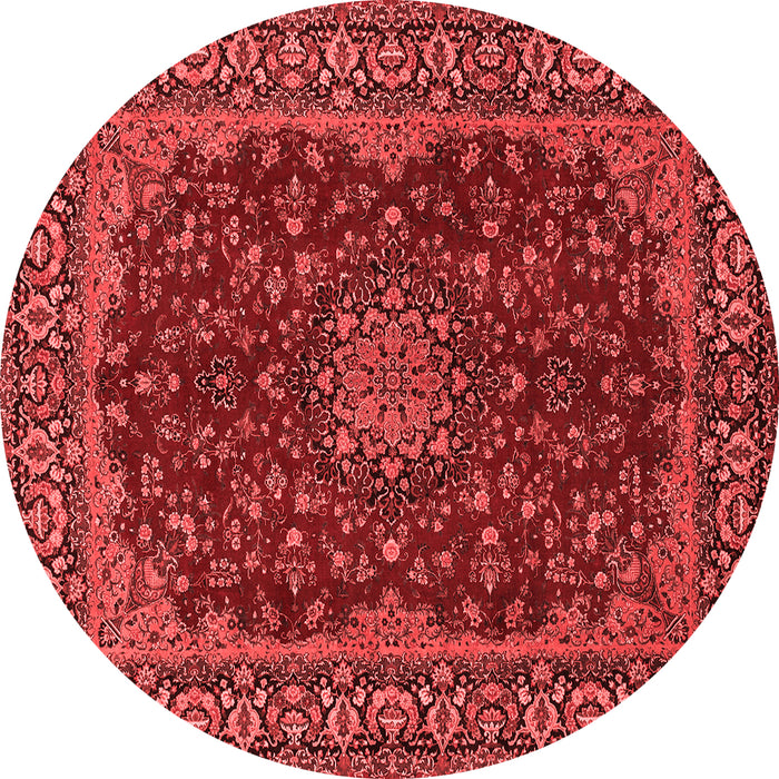 Medallion Red Traditional Rug, tr115red