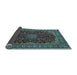 Sideview of Medallion Light Blue Traditional Rug, tr115lblu