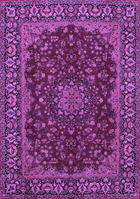 Medallion Purple Traditional Rug, tr115pur