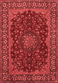 Medallion Red Traditional Rug, tr115red