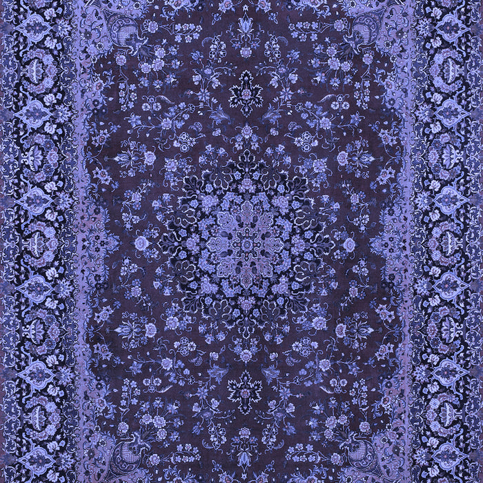 Medallion Blue Traditional Rug, tr115blu