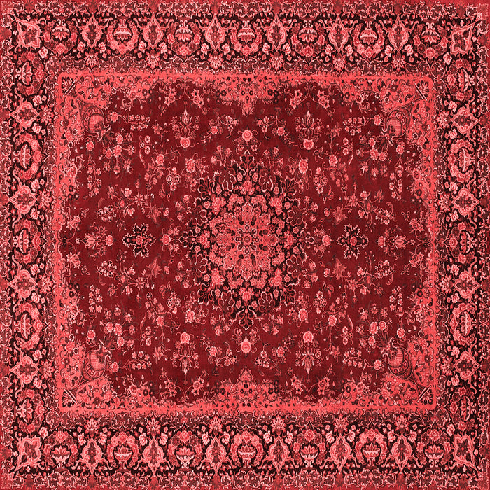 Medallion Red Traditional Rug, tr115red