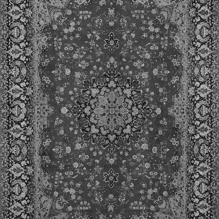 Medallion Gray Traditional Rug, tr115gry