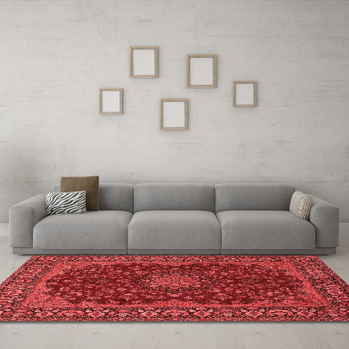 Traditional Red Washable Rugs