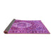 Sideview of Medallion Purple Traditional Rug, tr1160pur