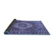 Sideview of Medallion Blue Traditional Rug, tr1160blu