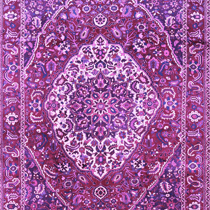 Medallion Purple Traditional Rug, tr1160pur