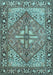 Machine Washable Persian Light Blue Traditional Rug, wshtr1161lblu