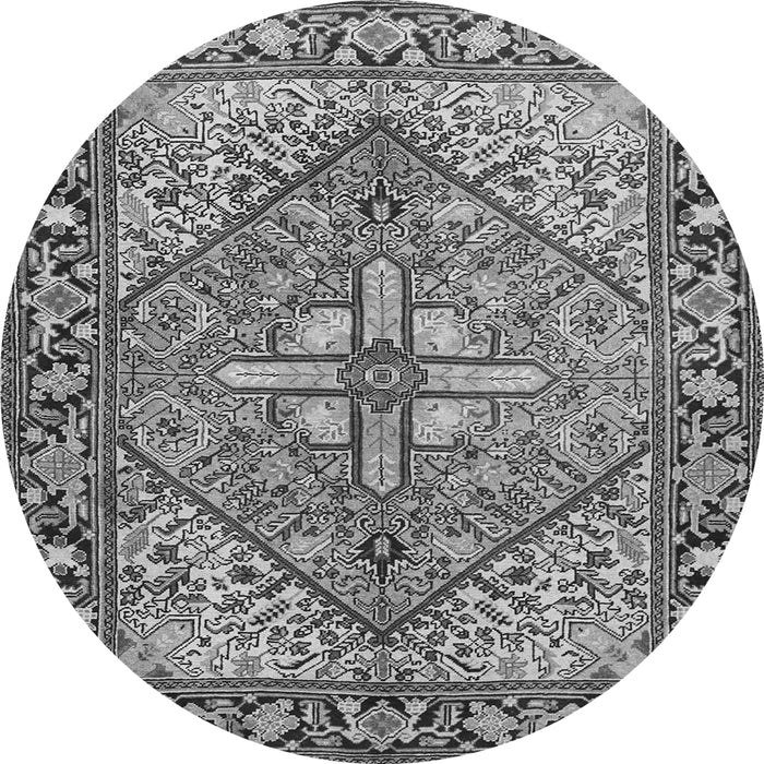 Machine Washable Persian Gray Traditional Rug, wshtr1161gry