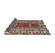 Sideview of Traditional Brown Red Persian Rug, tr1162