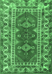 Persian Emerald Green Traditional Rug, tr1162emgrn