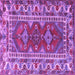 Square Persian Purple Traditional Rug, tr1162pur