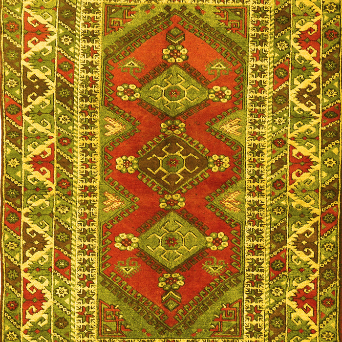Machine Washable Persian Yellow Traditional Rug, wshtr1162yw