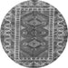 Square Persian Gray Traditional Rug, tr1162gry