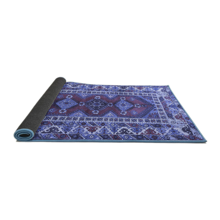 Sideview of Persian Blue Traditional Rug, tr1162blu