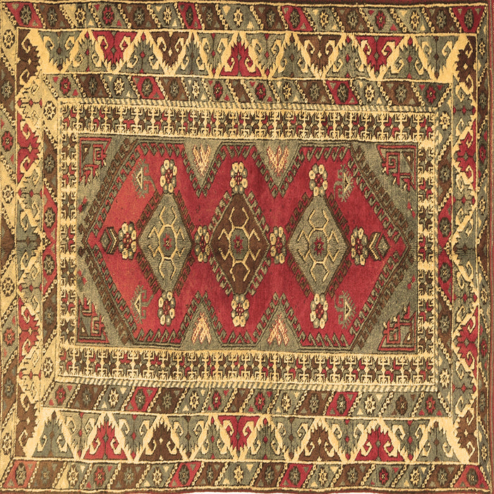 Square Machine Washable Persian Brown Traditional Rug, wshtr1162brn