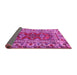 Sideview of Persian Pink Traditional Rug, tr1162pnk