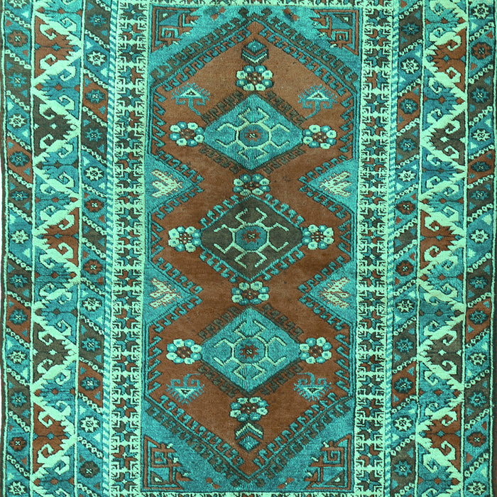 Machine Washable Persian Turquoise Traditional Area Rugs, wshtr1162turq