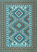 Machine Washable Persian Light Blue Traditional Rug, wshtr1163lblu